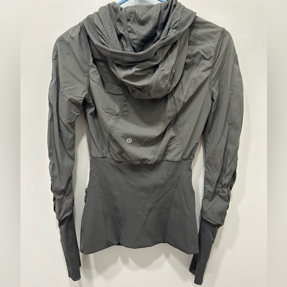 Lululemon Dance Studio Jacket III Gray Size 4 Reversible Full Zip Hooded - Picture 5 of 7